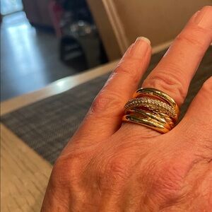 David Yurman Gold Layered Ring